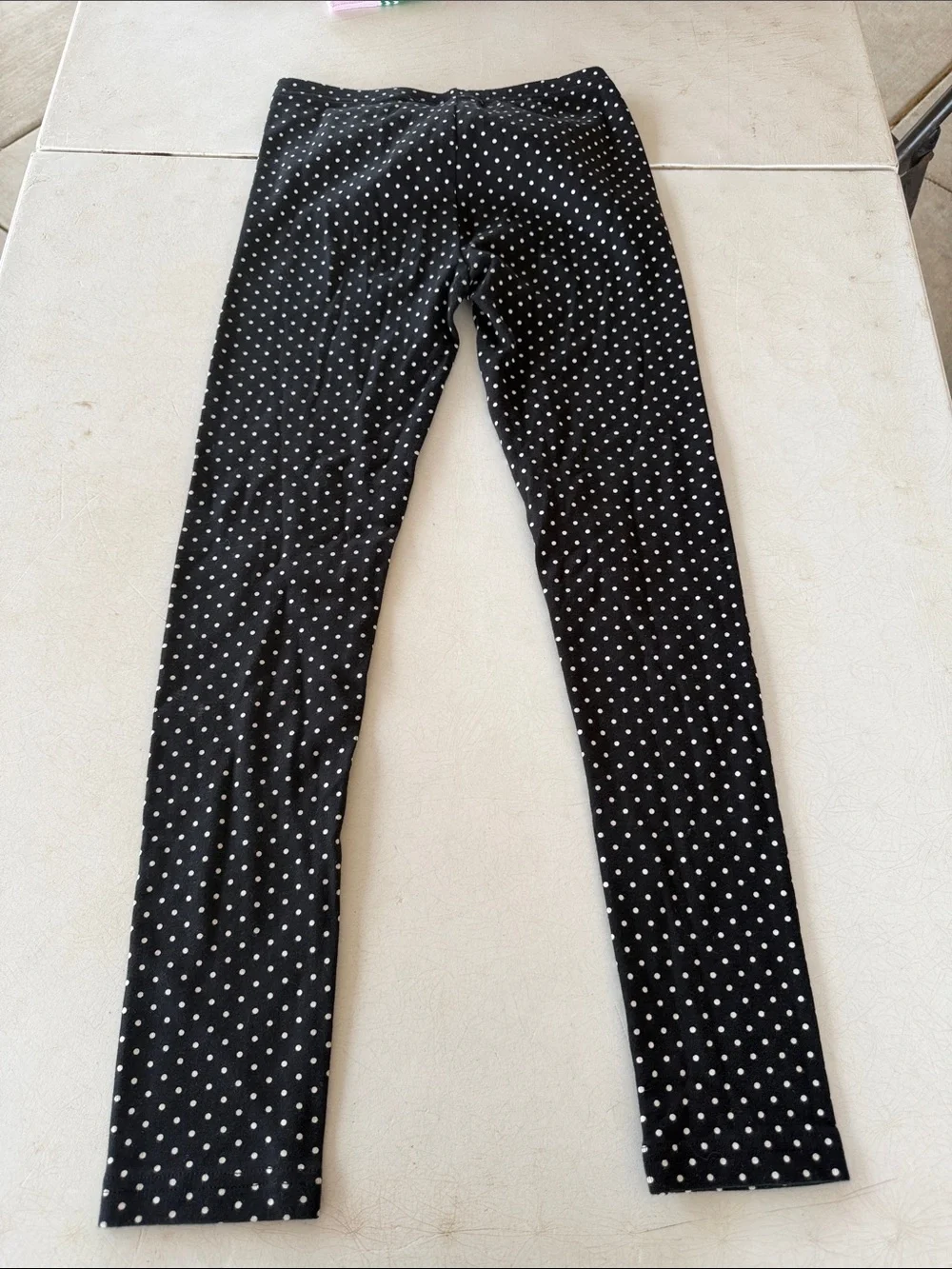 Gymboree Black Leggings with White Polka Dots
